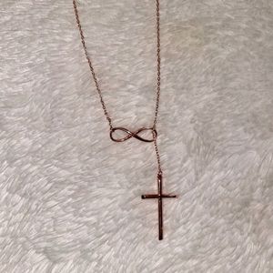 Rose gold Cross Necklace